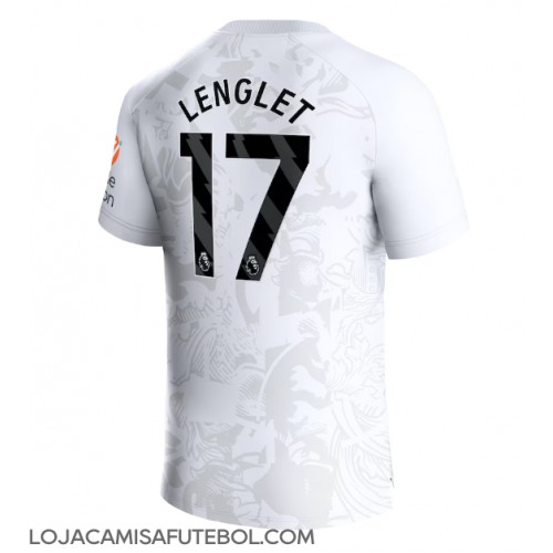 Camisa de Futebol Aston Villa Clement Lenglet #17 Equipamento Secundário 2023-24 Manga Curta